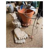 Assorted Pots and Yard Decor