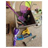 Assorted Gardening Tools, Hose Adapters, Fly Swatters and Pot