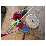 Assorted Cleaning Supplies and Step Stool
