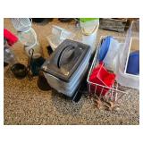 Assorted Storage Containers and Decorative Items