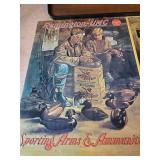 Assorted Hunting Related Items, Remmington Signs, Winchester Sign, Deer Temp Guage and Browning Clock