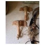 Wolf Dreamcatcher, Elephant Coat Hangers and Old Water Faucet Coat Rack