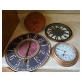 (4) Decorative Wall Clocks