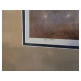 Large Dale Klee Framed Print "Winter Evening"