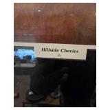 Large Dale Klee Framed Print "Hillside Chevies"