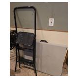 Folding 3 Step Stool, 6ft. Floding Table