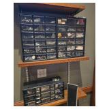 (3) Storage Bins Filled with Assorted Hardware