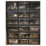 (3) Storage Bins Filled with Assorted Hardware
