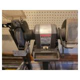Shop Grinder with Stand, New Sanding Disc and Wire Wheel