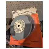 Shop Grinder with Stand, New Sanding Disc and Wire Wheel