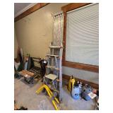 Little Giant Ladder System with Scaffolding and Ladder Stabilizers