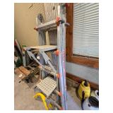 Little Giant Ladder System with Scaffolding and Ladder Stabilizers