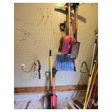 Assorted Shovels Located on Floor and Wall