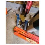 Step Stool, Storage Container, Car Jack Stands and Foldable Saw Horses