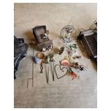 Assorted outdoor yard Decor and Bird House