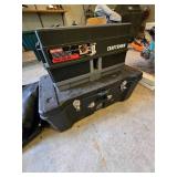 (3) Storage Bins and Tarp