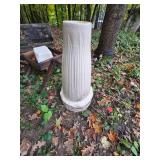 Small Bench and Picnic Table, (2) Salt Lick Holders and Pot