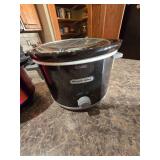 (4) Assorted Crock Pots one Missing Cover