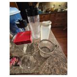 Assorted Storage Containers and Misc. Kitchen Items