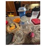 Assorted Storage Containers and Misc. Kitchen Items