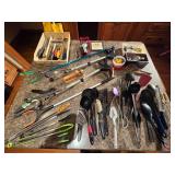 Large Lot of Assorted Cooking Utensils and Extended Reach Grabbers