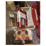 Assorted Kitchen Items, Food Wrap and Storage, Napkin and Cup Holder Etc.