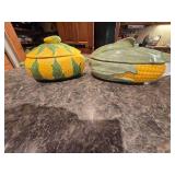 Vintage Collectable Corn Serving Dishes and Assorted Kitchen Items