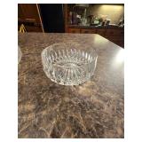 Vintage Althea Lead Crystal Bowl and (2) Vintage Lead Crystal Candy Dishes