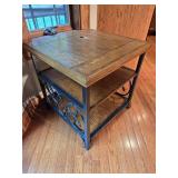 Rustic Wooden End Table