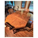 Wooden Dining Room Table and (4) Chairs