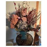 Assorted Home Decor, Table Pot, Holder Fake Plant and Lamp