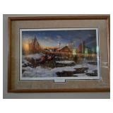 Jim Hasel "Harvest Roosters" Framed Signed and Numbered Print