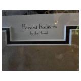 Jim Hasel "Harvest Roosters" Framed Signed and Numbered Print