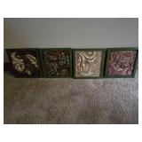(4) Framed Decorative Wall Art