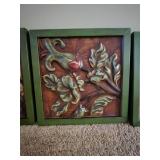 (4) Framed Decorative Wall Art