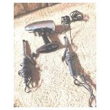 (2) Curling Irons and Vintage Electric Dryer