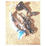 (2) Curling Irons, Hair Dryer and Body Flex Heated Massager
