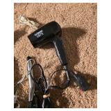 (2) Curling Irons, Hair Dryer and Body Flex Heated Massager