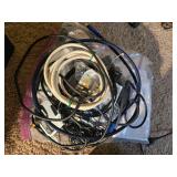 Samsung Blu-ray Player, Samsung Powered Sub and Speaker, Misc. Cords and Accessories