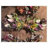 (3) Decorative Floral Items