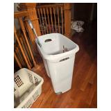 Rolling Laundry Basket, Regular Laundry Basket and (2) Waste Baskets