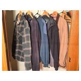 Assorted Jackets, Flannels and Sweatshirts X Large-XXL