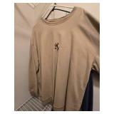 Assorted Sportsman Related Long Sleeve Shirts & Sweat Shirts, X-Large-XXL