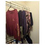 Assorted Sportsman Related Long Sleeve Shirts & Sweat Shirts, X-Large-XXL