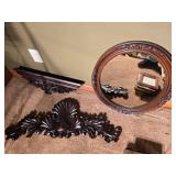Decorative Mirror, Shelf, Corner Shelf, And Wall Decor
