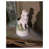 Corner Shelf and Contents, (2) Clocks and Decor