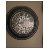 (2) Mirrors, Clock and Shelf