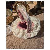 Assorted Decorative Items and Digital Clock