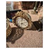 Assorted Decorative Items and Digital Clock