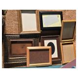 Assorted Decorative Picture Frames, Matting and Glass